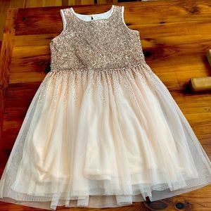 Gap girls XXL pale pink sequined dress